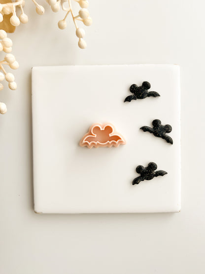 Bat Mouse Clay Cutter | Bat Mouse Polymer Clay Cutter for DIY Halloween Earrings Cute-Themed Jewelry and Handmade Spooky Accessories