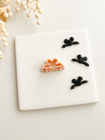 Bat Mouse Clay Cutter | Bat Mouse Polymer Clay Cutter for DIY Halloween Earrings Cute-Themed Jewelry and Handmade Spooky Accessories