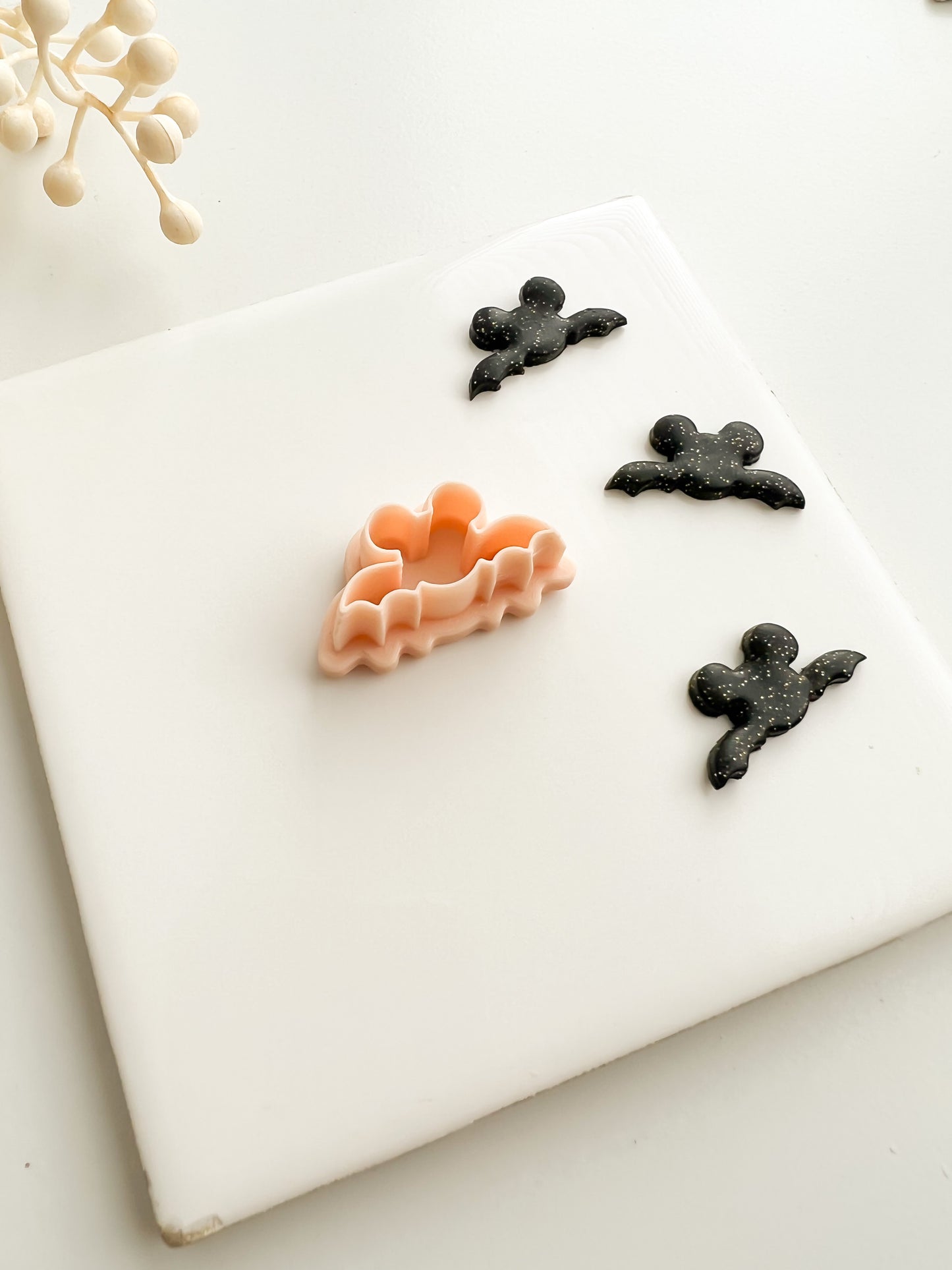 Bat Mouse Clay Cutter | Bat Mouse Polymer Clay Cutter for DIY Halloween Earrings Cute-Themed Jewelry and Handmade Spooky Accessories