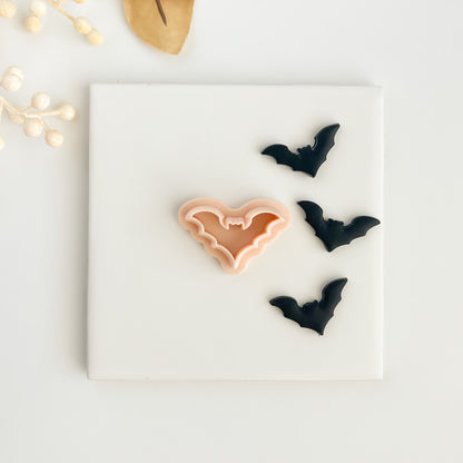 Bat No. 3 Clay Cutter | Bat No. 3 Polymer Clay Cutter for DIY Halloween Earrings Bat-Themed Jewelry and Handmade Spooky Accessories