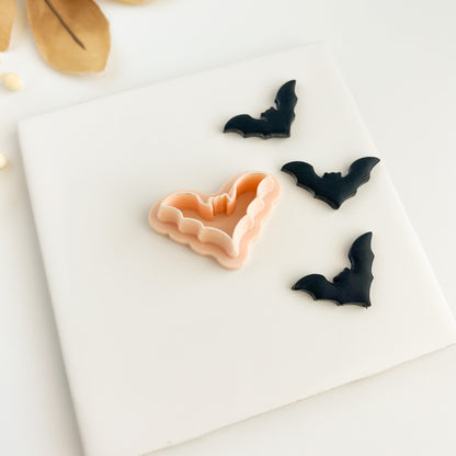 Bat No. 3 Clay Cutter | Bat No. 3 Polymer Clay Cutter for DIY Halloween Earrings Bat-Themed Jewelry and Handmade Spooky Accessories
