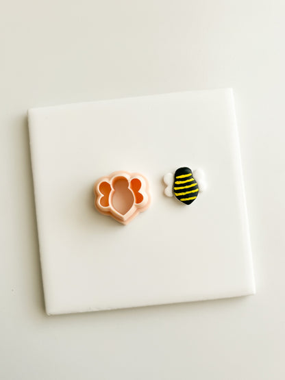 Bumblebee Clay Cutter | Bumblebee Polymer Clay Cutter for DIY Nature Earrings Bee-Themed Jewelry and Handmade Cute Accessories