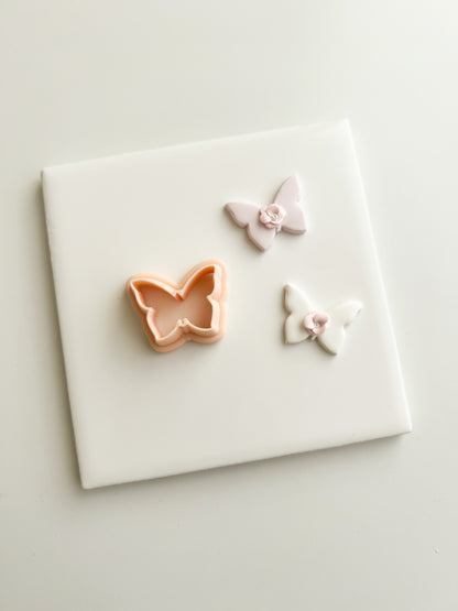 Butterfly No. 3 Clay Cutter | Butterfly No. 3 Polymer Clay Cutter for DIY Nature Earrings Garden-Themed Jewelry and Handmade Cute Accessories