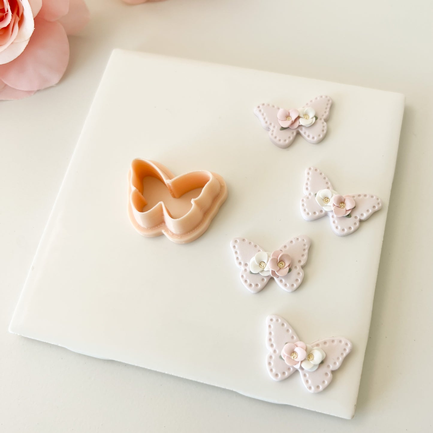 Butterfly No. 1 Clay Cutter | Butterfly No. 1 Polymer Clay Cutter for DIY Nature Earrings Butterfly-Themed Jewelry and Handmade Elegant Accessories