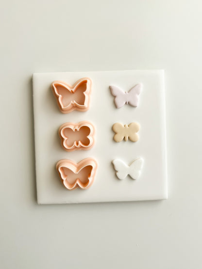 Butterfly Trio Clay Cutter Set | Butterfly Trio Polymer Clay Cutter Set for DIY Nature Earrings Butterfly-Themed Jewelry and Handmade Elegant Accessories