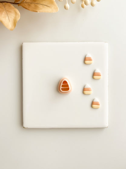 Candy Corn Clay Cutter | Candy Corn Polymer Clay Cutter for DIY Halloween Earrings Candy-Themed Jewelry and Handmade Cute Accessories