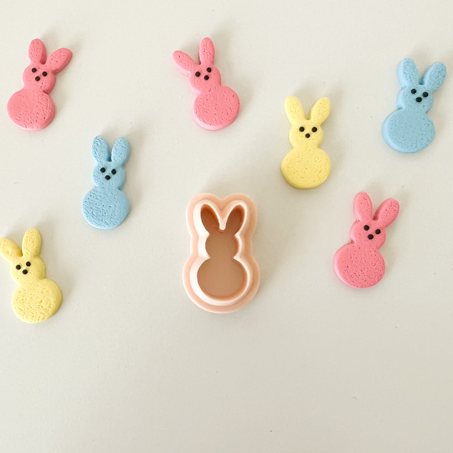 Bunny Peep Clay Cutter | Bunny Peep Polymer Clay Cutter for DIY Easter Earrings Spring-Themed Jewelry and Handmade Cute Accessories