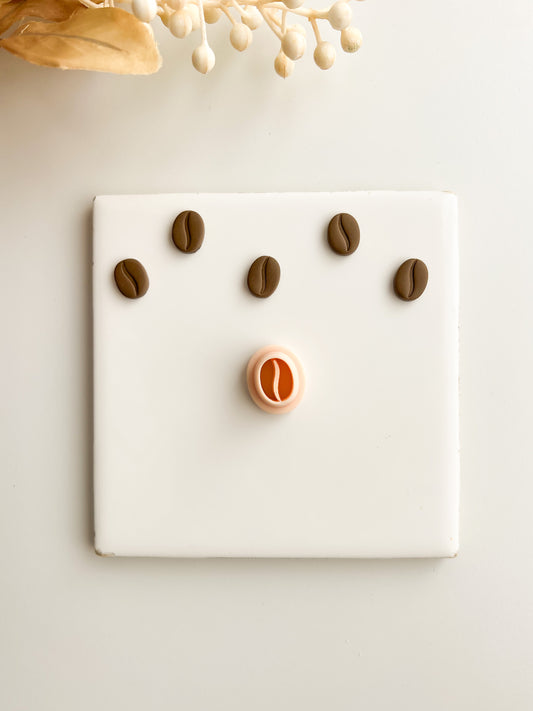 Coffee Bean Clay Cutter | Coffee Bean Polymer Clay Cutter for DIY Coffee-Themed Earrings Barista-Themed Jewelry and Handmade Cute Accessories