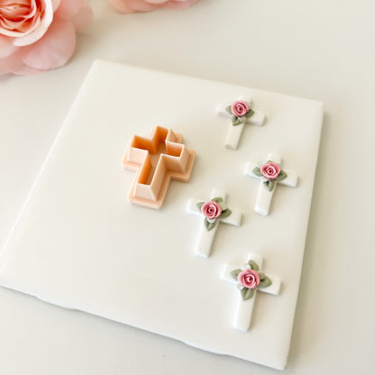Cross Clay Cutter | Cross Polymer Clay Cutter for DIY Spiritual Earrings Faith-Themed Jewelry and Handmade Religious Accessories
