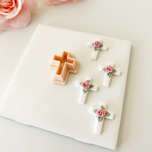 Cross Clay Cutter | Cross Polymer Clay Cutter for DIY Spiritual Earrings Faith-Themed Jewelry and Handmade Religious Accessories