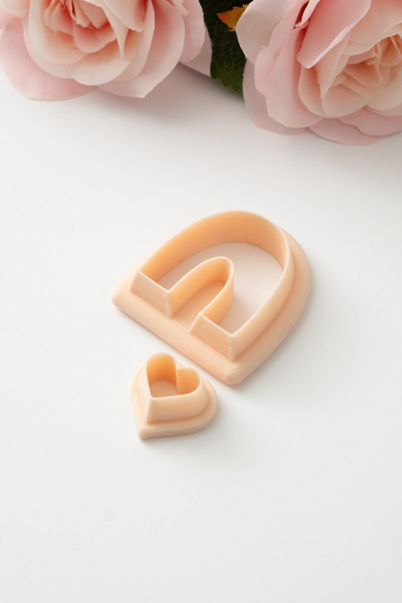 U Shape No. 3 Heart Dangle Clay Cutter | Geometric Polymer Clay Cutter for Earrings and Jewelry