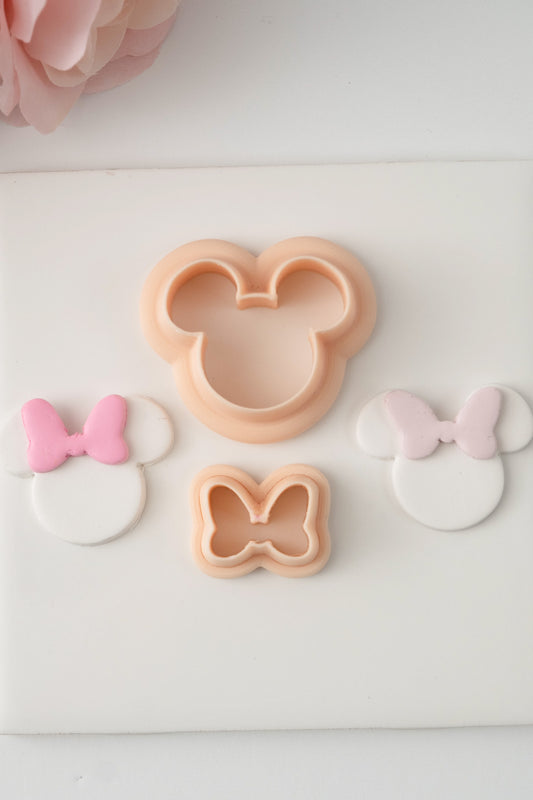 Mouse Head No. 2 Clay Cutter | Cartoon Mouse Polymer Clay Cutter for DIY Earrings and Accessories