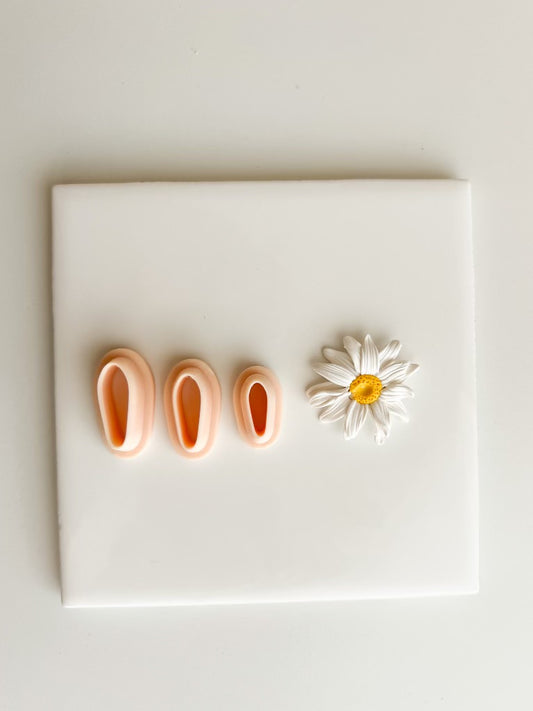 Daisy Petal Clay Cutter | Daisy Petal Polymer Clay Cutter for DIY Floral Earrings Nature-Themed Jewelry and Handmade Spring Accessories