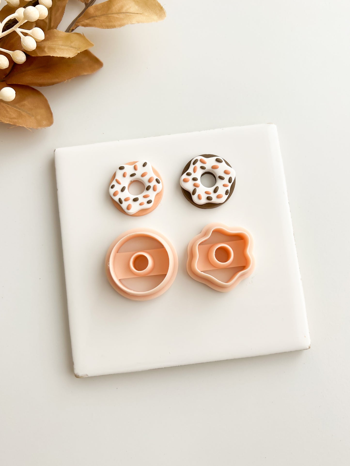 Donut Shape Clay Cutter | Donut Shape Polymer Clay Cutter for DIY Cute Earrings Food-Themed Jewelry and Handmade Fun Accessories