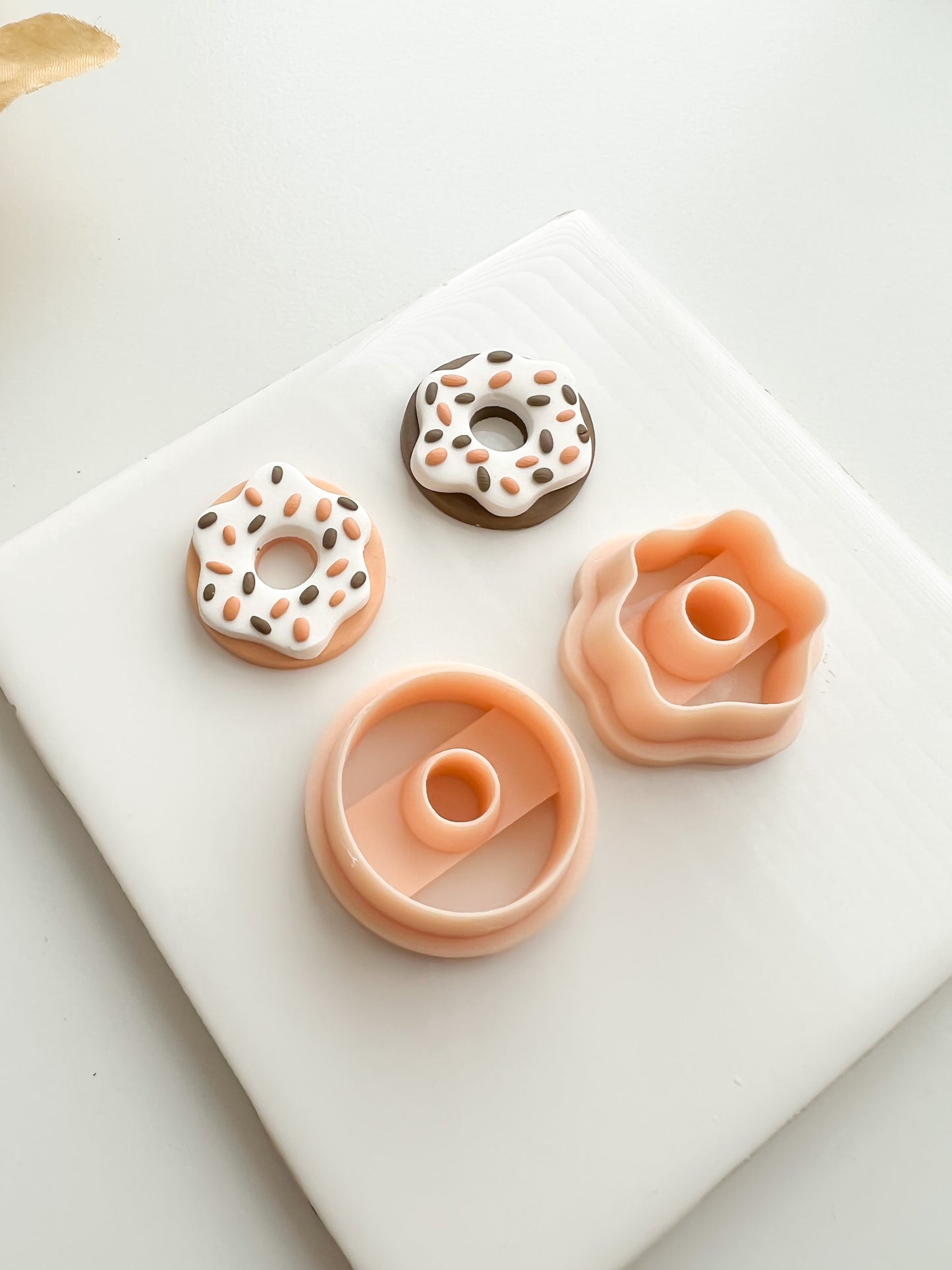 Donut Shape Clay Cutter | Donut Shape Polymer Clay Cutter for DIY Cute Earrings Food-Themed Jewelry and Handmade Fun Accessories