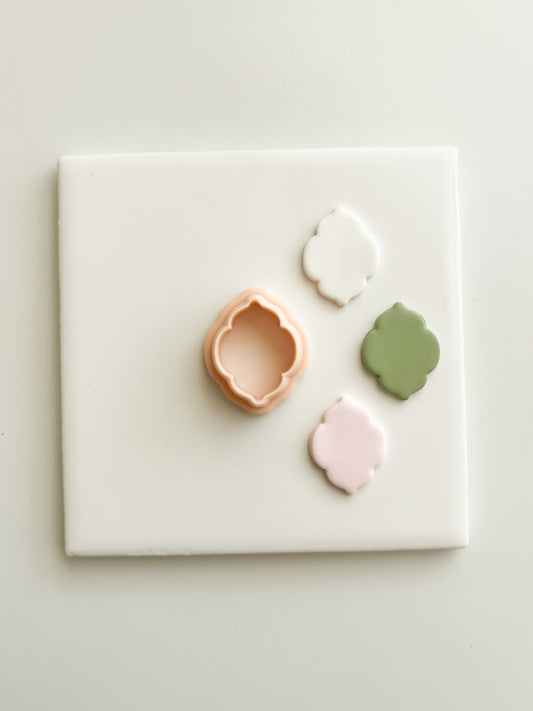 Elegant Shape No. 9 Clay Cutter | Elegant Shape No. 9 Polymer Clay Cutter for DIY Modern Earrings Geometric-Themed Jewelry and Handmade Elegant Accessories