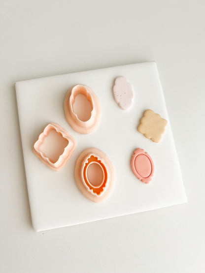 Elegant Shape Trio Clay Cutter | Elegant Shape Trio Polymer Clay Cutter for DIY Minimalist Earrings Geometric-Themed Jewelry and Handmade Modern Accessories