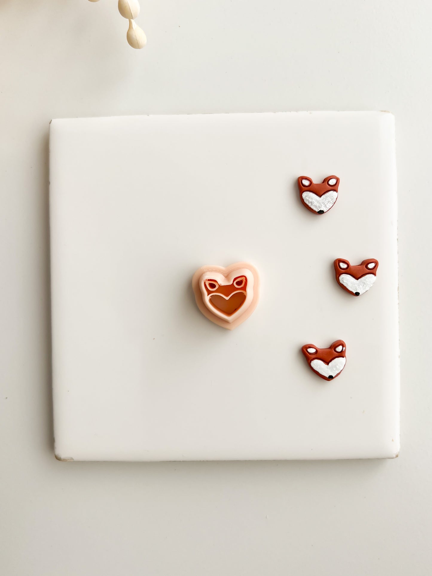 Fox No. 2 Clay Cutter | Fox No. 2 Polymer Clay Cutter for DIY Nature Earrings Woodland-Themed Jewelry and Handmade Cute Accessories