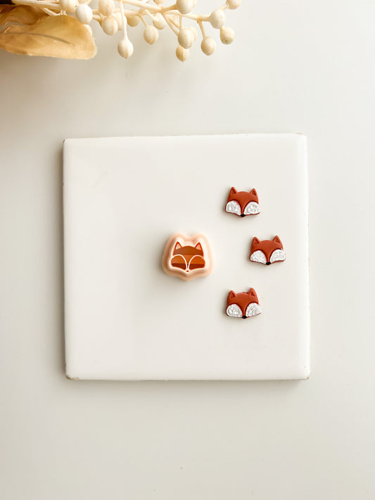 Fox Head Clay Cutter | Fox Head Polymer Clay Cutter for DIY Animal Earrings Woodland-Themed Jewelry and Handmade Nature Accessories