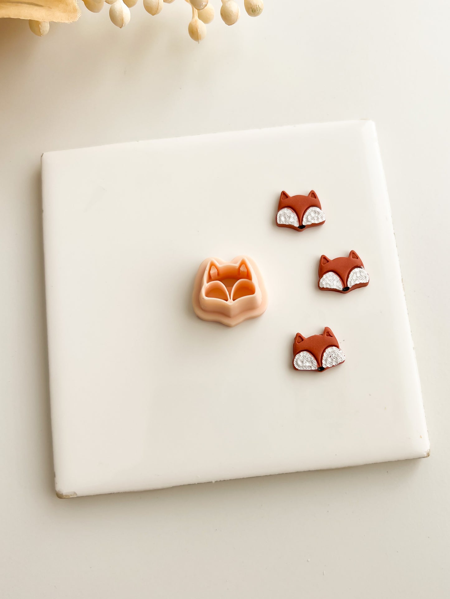 Fox Head Clay Cutter | Fox Head Polymer Clay Cutter for DIY Animal Earrings Woodland-Themed Jewelry and Handmade Nature Accessories