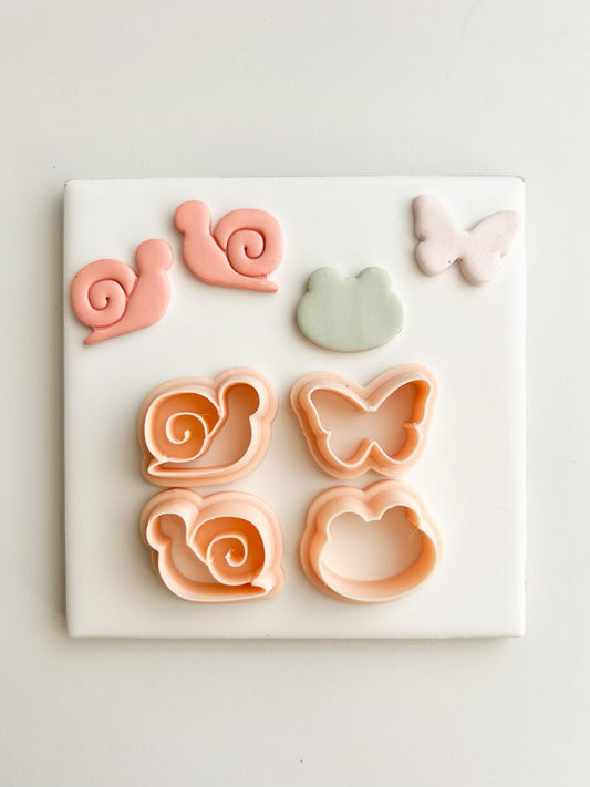 Garden Trio Clay Cutter | Garden Trio Polymer Clay Cutter for DIY Floral Earrings Nature-Themed Jewelry and Handmade Botanical Accessories