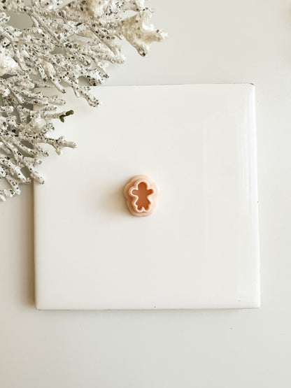 Gingerbread Woman Clay Cutter | Gingerbread Woman Polymer Clay Cutter for Christmas Earrings DIY Holiday Jewelry and Festive Baking Crafts
