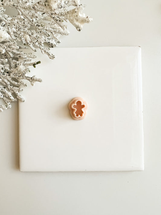 Gingerbread Woman Clay Cutter | Gingerbread Woman Polymer Clay Cutter for Christmas Earrings DIY Holiday Jewelry and Festive Baking Crafts