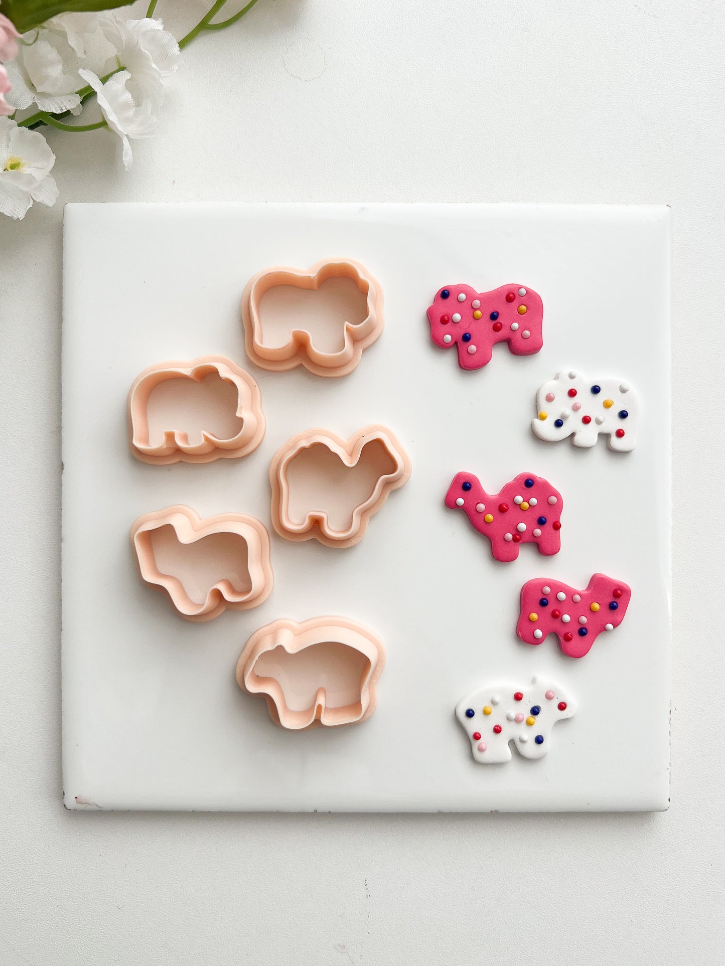 Animal Crackers Clay Cutter | Animal Crackers Polymer Clay Cutter for DIY Cute Earrings Snack-Themed Jewelry and Handmade Fun Accessories