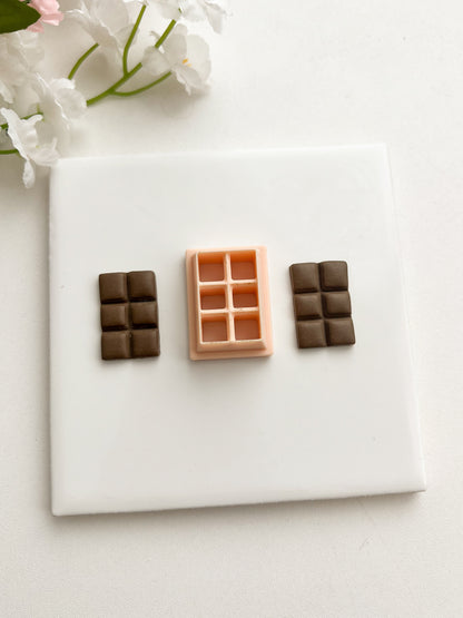 Chocolate Piece Clay Cutter | Chocolate Piece Polymer Clay Cutter for DIY Dessert Earrings Food-Themed Jewelry and Handmade Sweet Accessories