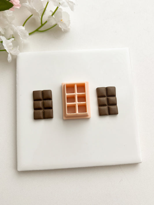 Chocolate Piece Clay Cutter | Chocolate Piece Polymer Clay Cutter for DIY Dessert Earrings Food-Themed Jewelry and Handmade Sweet Accessories
