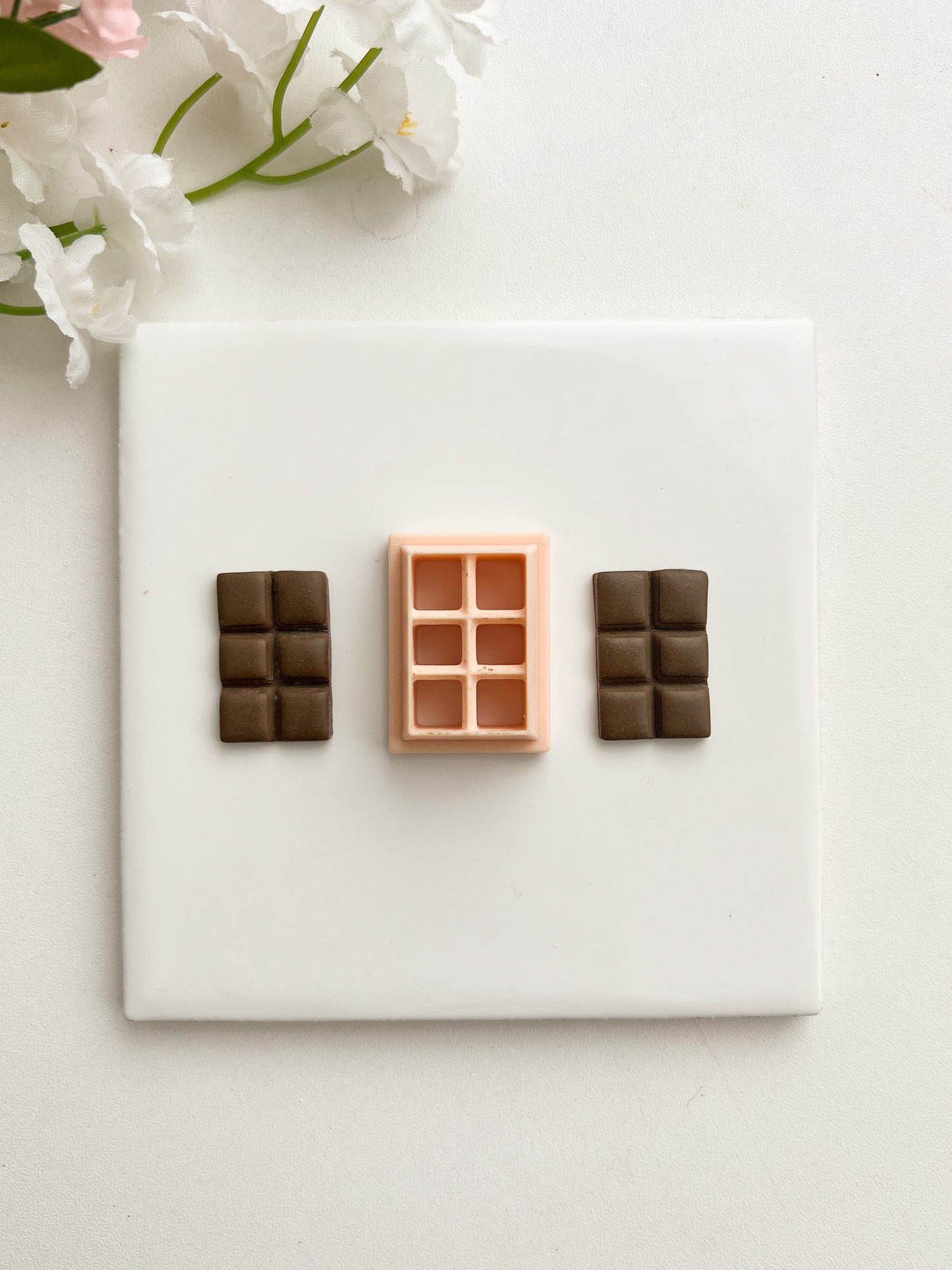 Chocolate Piece Clay Cutter | Chocolate Piece Polymer Clay Cutter for DIY Dessert Earrings Food-Themed Jewelry and Handmade Sweet Accessories