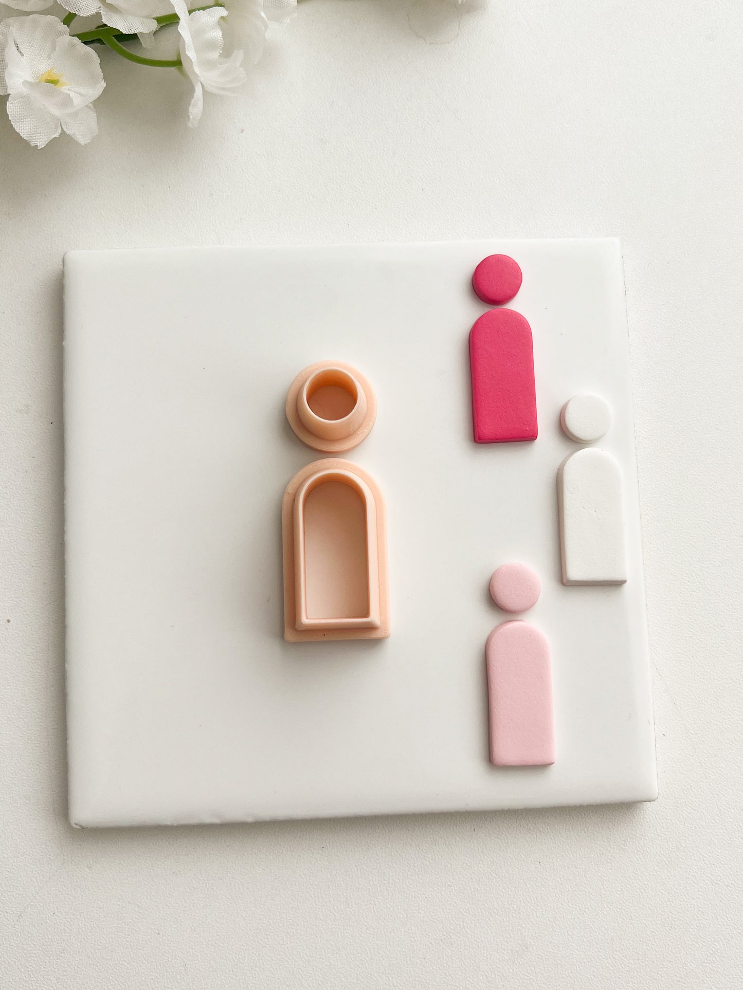 Basic Arch Dangle No. 1 Clay Cutter | Basic Arch Dangle No. 1 Polymer Clay Cutter for DIY Minimalist Earrings Simple-Themed Jewelry and Handmade Elegant Accessories