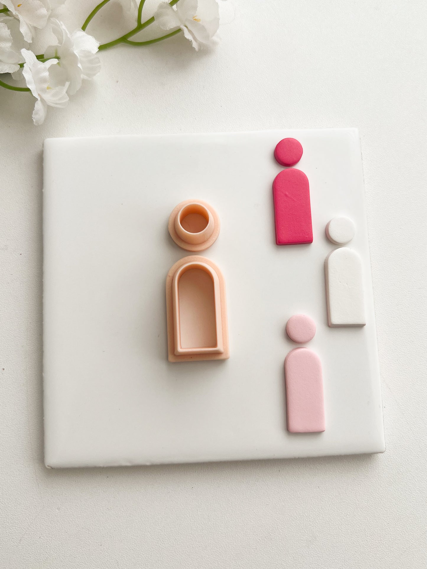 Basic Arch Dangle No. 1 Clay Cutter | Basic Arch Dangle No. 1 Polymer Clay Cutter for DIY Minimalist Earrings Simple-Themed Jewelry and Handmade Elegant Accessories