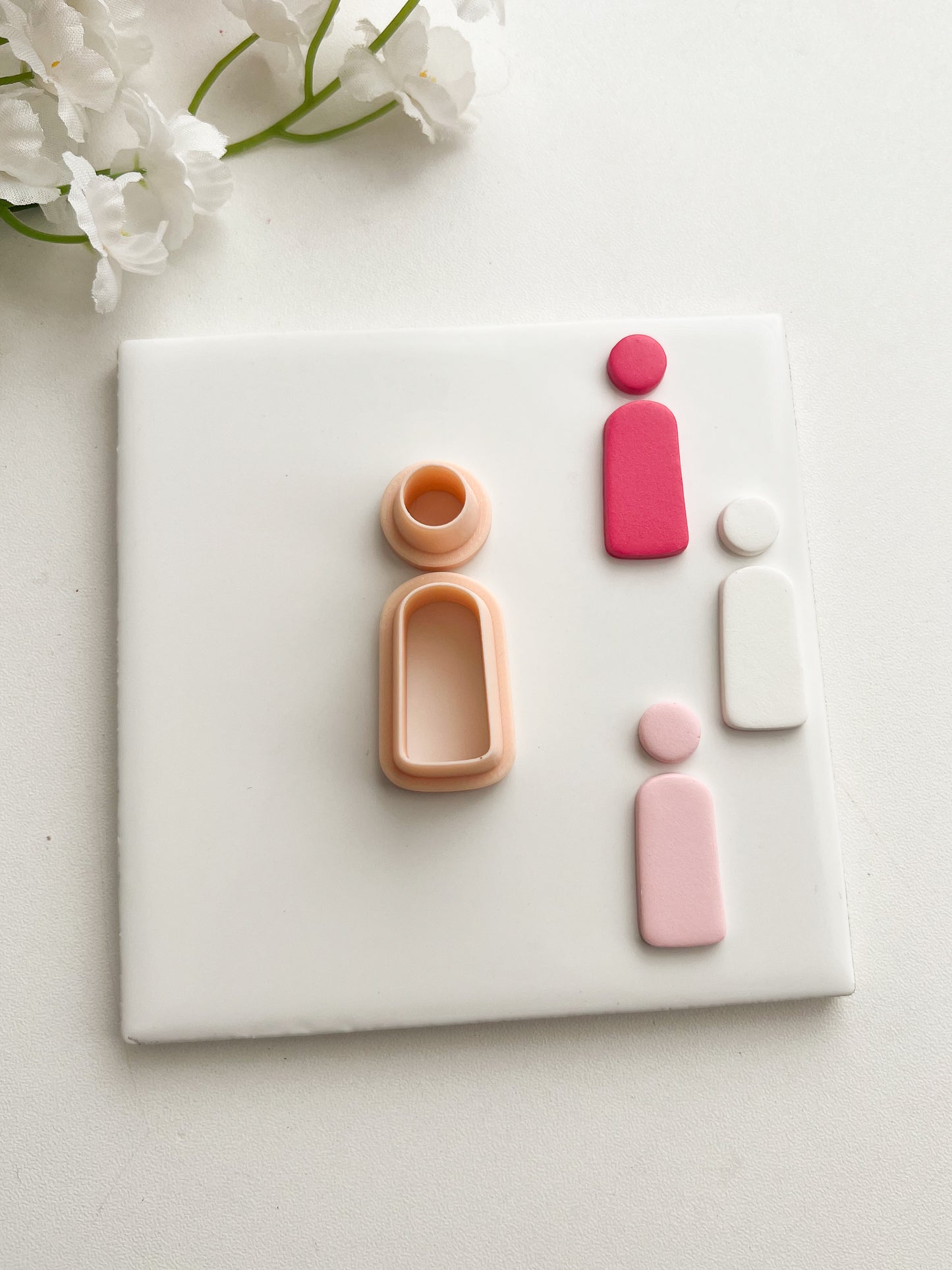 Basic Arch Dangle No. 2 Clay Cutter | Basic Arch Dangle No. 2 Polymer Clay Cutter for DIY Simple Earrings Modern-Themed Jewelry and Handmade Elegant Accessories
