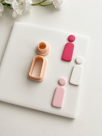 Basic Arch Dangle No. 2 Clay Cutter | Basic Arch Dangle No. 2 Polymer Clay Cutter for DIY Simple Earrings Modern-Themed Jewelry and Handmade Elegant Accessories