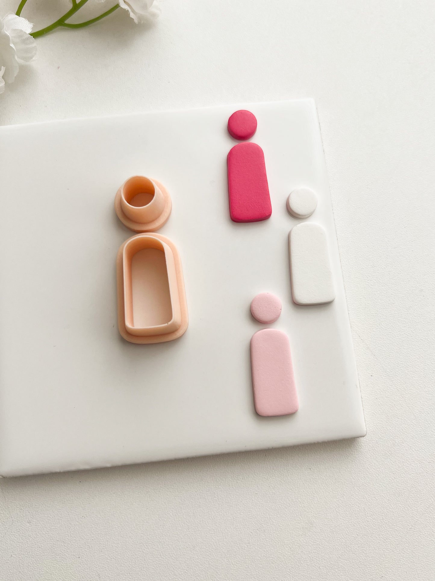 Basic Arch Dangle No. 2 Clay Cutter | Basic Arch Dangle No. 2 Polymer Clay Cutter for DIY Simple Earrings Modern-Themed Jewelry and Handmade Elegant Accessories