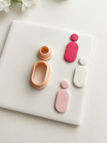 Basic Arch Dangle No. 3 Clay Cutter | Basic Arch Dangle No. 3 Polymer Clay Cutter for DIY Geometric Earrings Modern-Themed Jewelry and Handmade Elegant Accessories