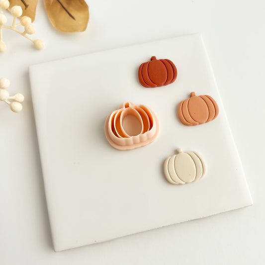Pumpkin No. 4 Clay Cutter | Halloween Pumpkin Polymer Clay Cutter for DIY Earrings and Crafts