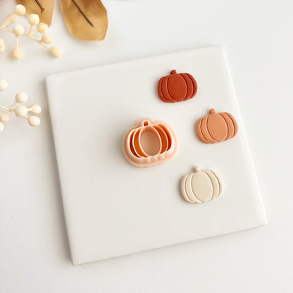 Pumpkin No. 4 Clay Cutter | Halloween Pumpkin Polymer Clay Cutter for DIY Earrings and Crafts