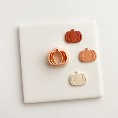 Pumpkin No. 4 Clay Cutter | Halloween Pumpkin Polymer Clay Cutter for DIY Earrings and Crafts
