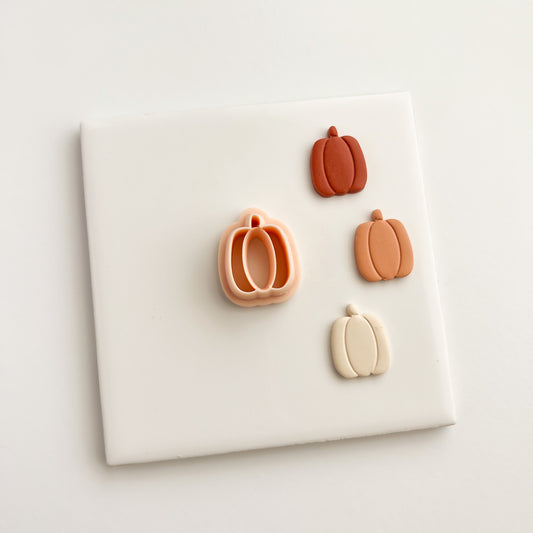 Pumpkin No. 2 Clay Cutter | Spooky Pumpkin Polymer Clay Cutter for Halloween Earrings and Crafts