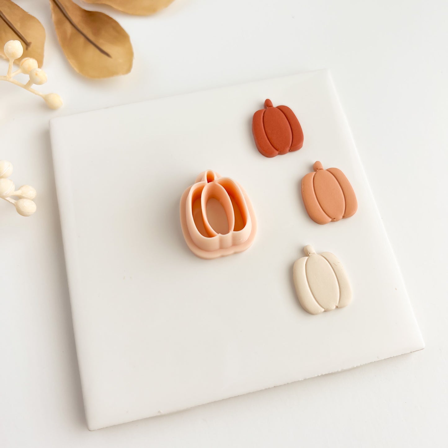 Pumpkin No. 2 Clay Cutter | Spooky Pumpkin Polymer Clay Cutter for Halloween Earrings and Crafts
