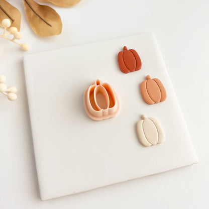 Pumpkin No. 2 Clay Cutter | Spooky Pumpkin Polymer Clay Cutter for Halloween Earrings and Crafts