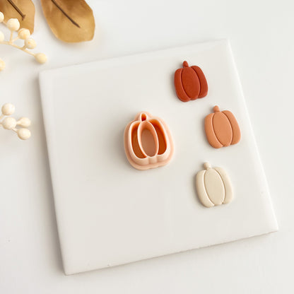 Pumpkin No. 2 Clay Cutter | Spooky Pumpkin Polymer Clay Cutter for Halloween Earrings and Crafts