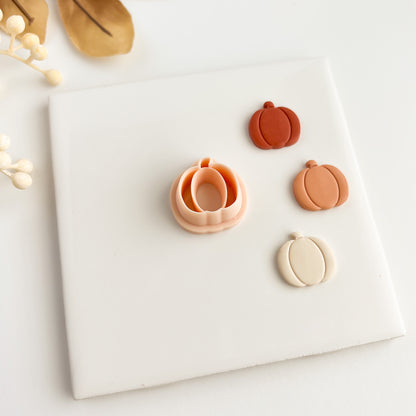 Pumpkin No. 3 Clay Cutter | Fall-Themed Pumpkin Polymer Clay Cutter for Jewelry and Decorations