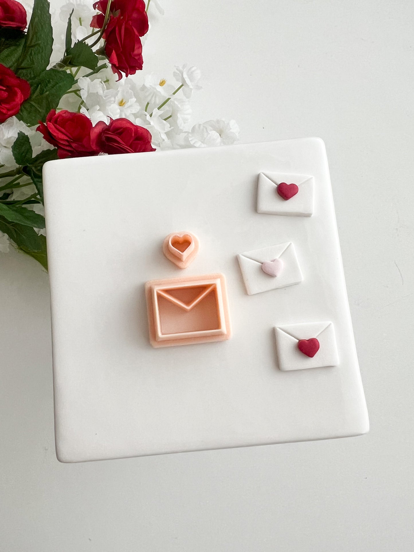 Love Letter No. 2 Clay Cutter | Love Letter No. 2 Polymer Clay Cutter for DIY Valentine Earrings Love-Themed Jewelry and Handmade Romantic Accessories
