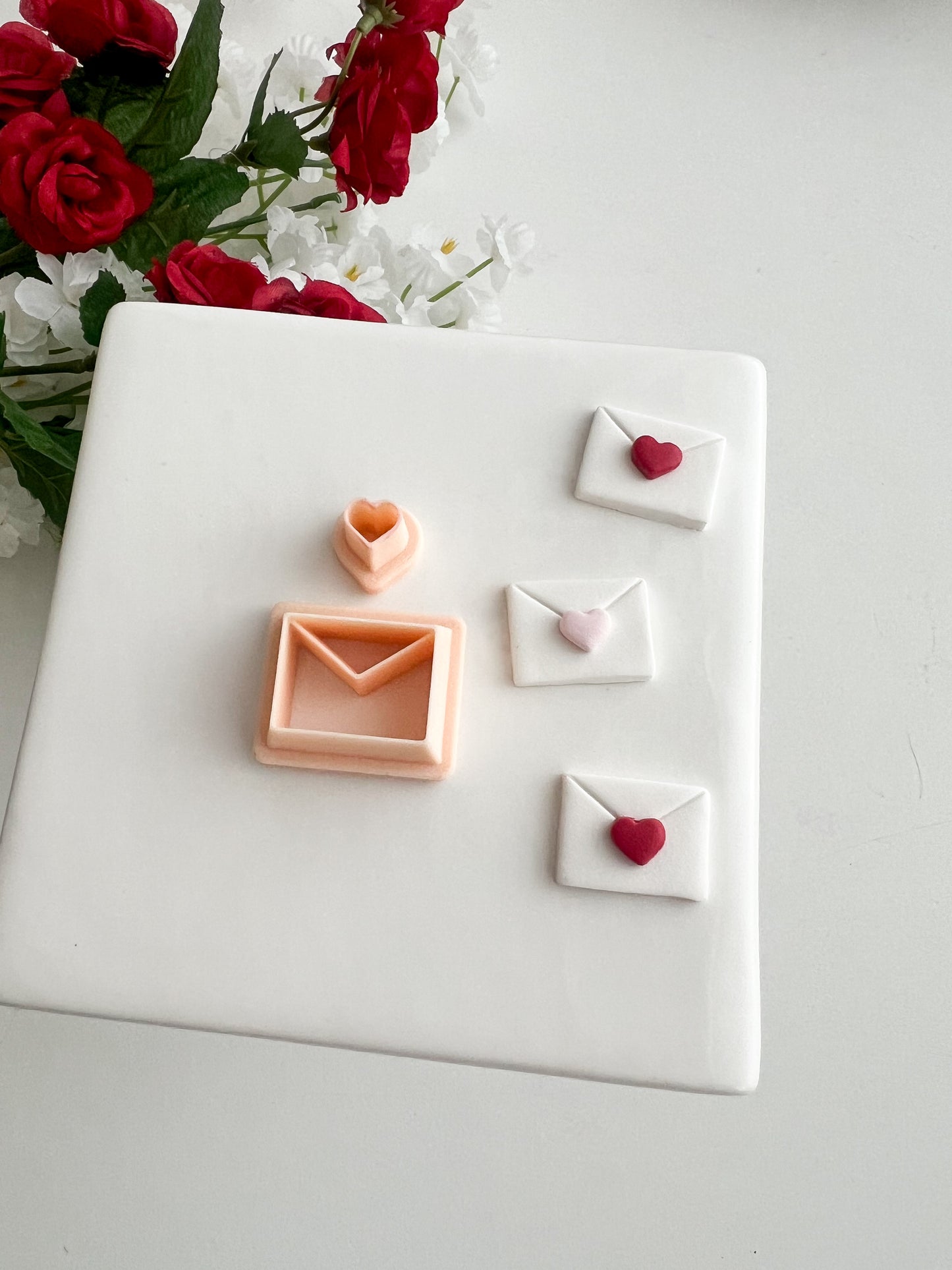 Love Letter No. 2 Clay Cutter | Love Letter No. 2 Polymer Clay Cutter for DIY Valentine Earrings Love-Themed Jewelry and Handmade Romantic Accessories