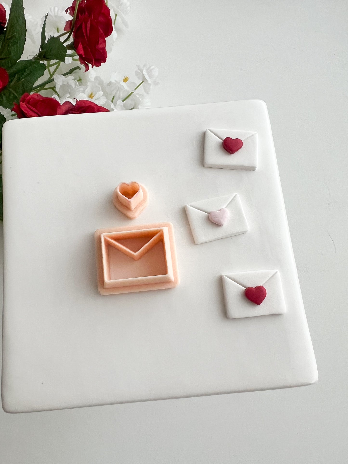 Love Letter No. 2 Clay Cutter | Love Letter No. 2 Polymer Clay Cutter for DIY Valentine Earrings Love-Themed Jewelry and Handmade Romantic Accessories