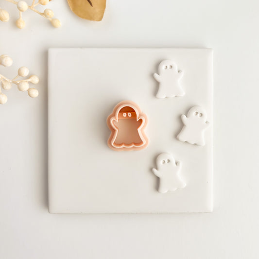 Ghost No. 3 Clay Cutter | Ghost No. 3 Polymer Clay Cutter for DIY Spooky Earrings Halloween Jewelry and Horror Crafting