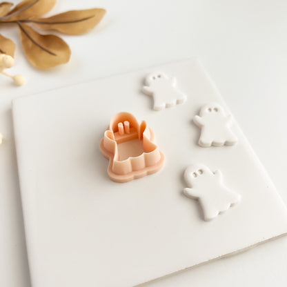 Ghost No. 3 Clay Cutter | Ghost No. 3 Polymer Clay Cutter for DIY Spooky Earrings Halloween Jewelry and Horror Crafting